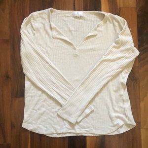 Socialite Long Sleeve Thermal Henley size L